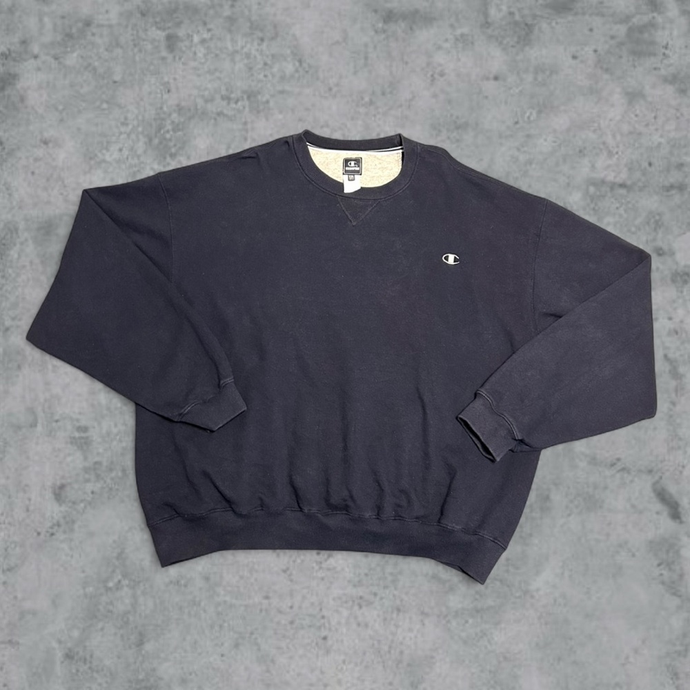 Vintage Navy Blue Champion Crew Sweatshirt Size XXL